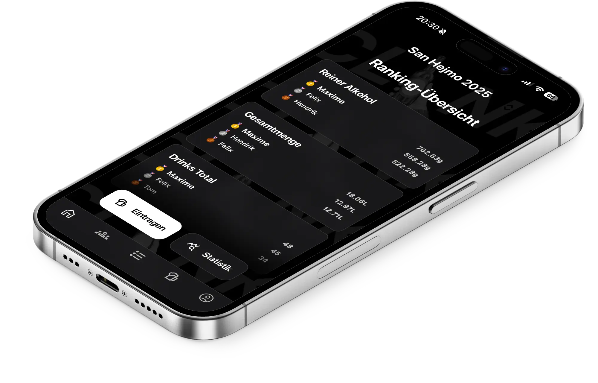 Clink App Ranking Mockup